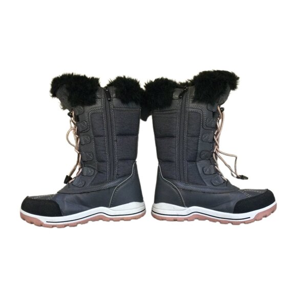 Yellow Junior Kids Winter Boots - Size 5 - Picture 2 of 5